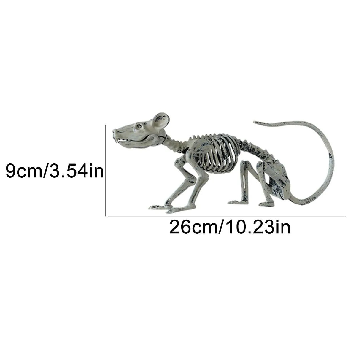 Decoração de festa de Halloween com animais realistas, Halloween e Dia dos Mortos, modelo de esqueleto de animal de plástico, rato artificial, aranha, escorpião 