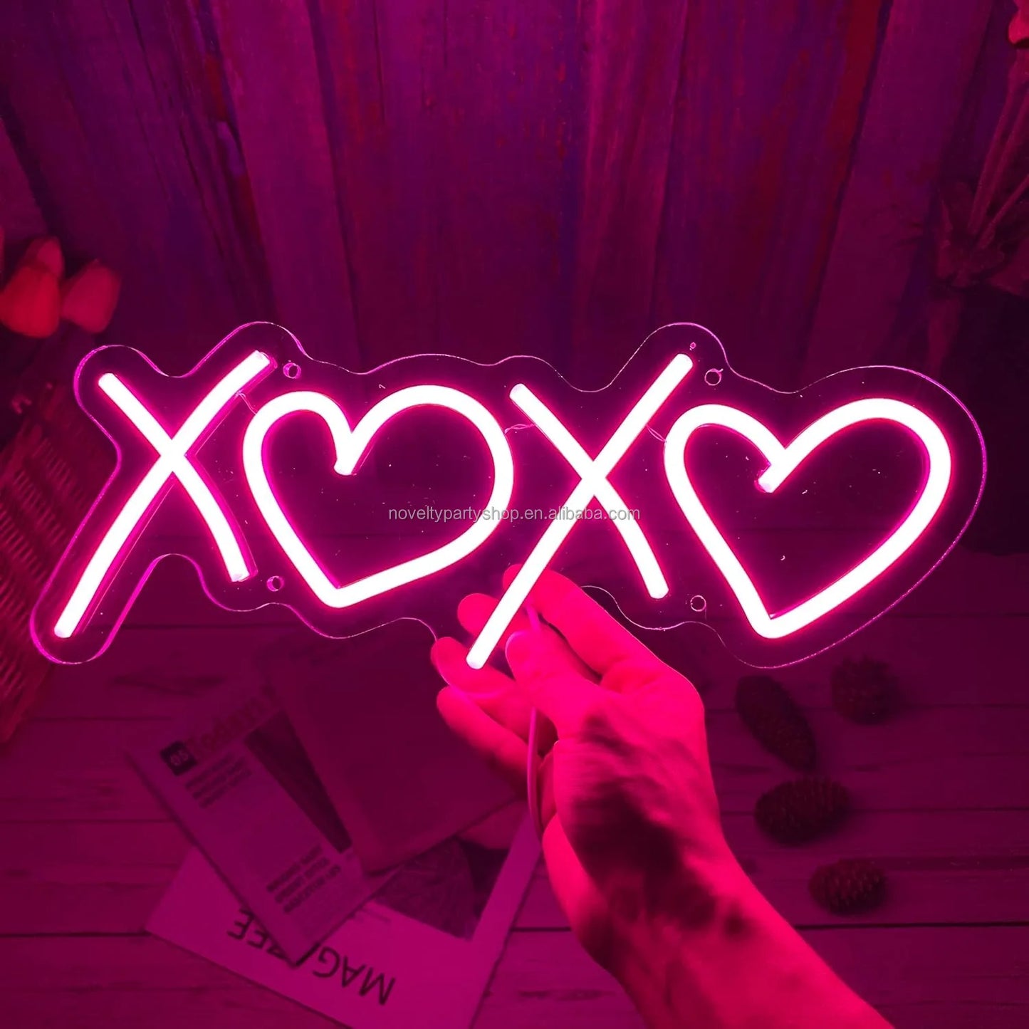 Wedding party 0 supplies XOXO neon custom neon love led light