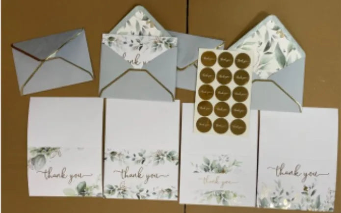 Birthday Party 2pcs 120gsm Thick Kraft Greeting Card Envelope for Christmas Invitations Birthday Greeting Card Envelope with Stickers