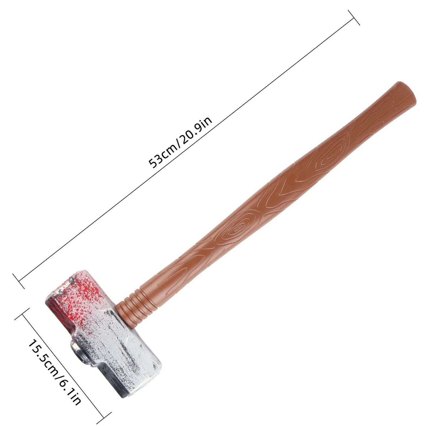 Halloween & Day of the Dead Novelty Halloween Haunted House Bloody Supplies Wrench Props Costume Accessories Realistic Halloween Fake Bloody Hammer Wrench
