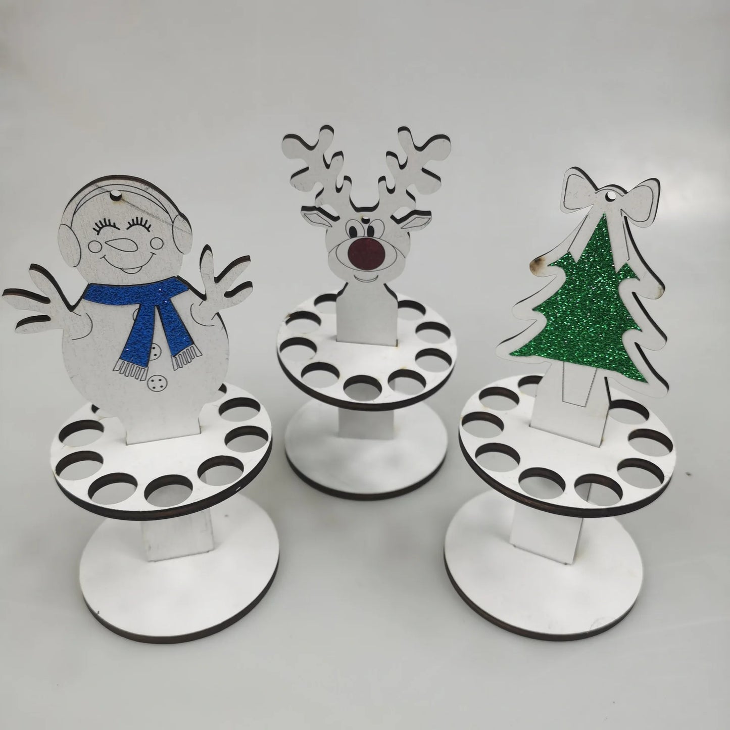 Carteira de madeira exclusiva para Natal, decoração para festa de fim de ano, pingente, acessórios de decoração para casa, prateleira de artigos de Natal 