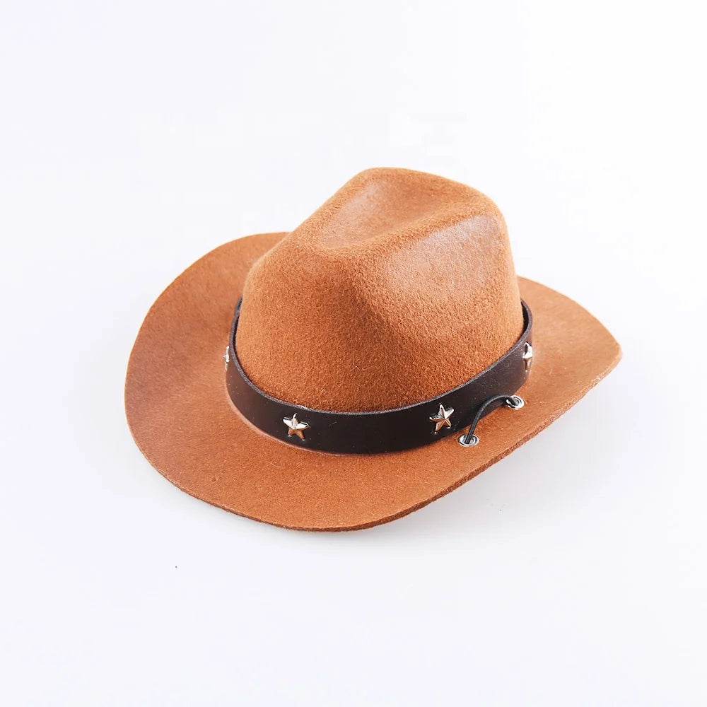 Pet Festival, Party Supplies Pet Clothing Mini Hat Hot Sale Pet Dog Cat Elastic Cowboy Hat