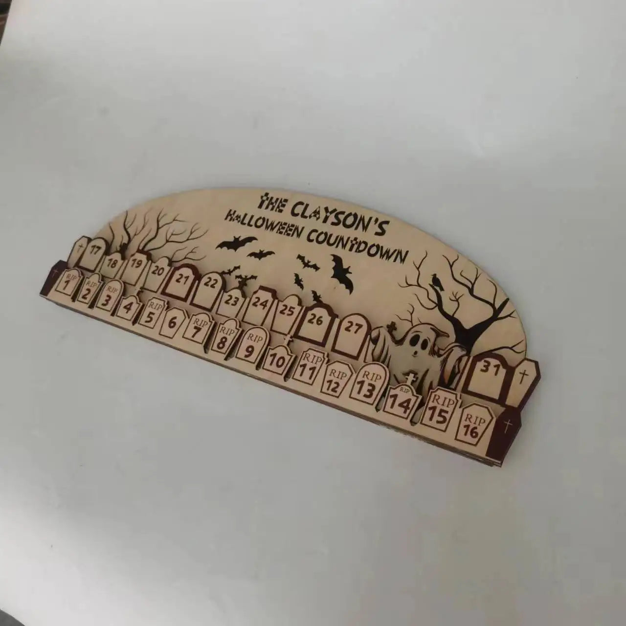 Halloween & Death Day Home Decoration Ghost Countdown Calendar Halloween Countdown Decoration Table Decoration Ghost Witch Decoration New Products