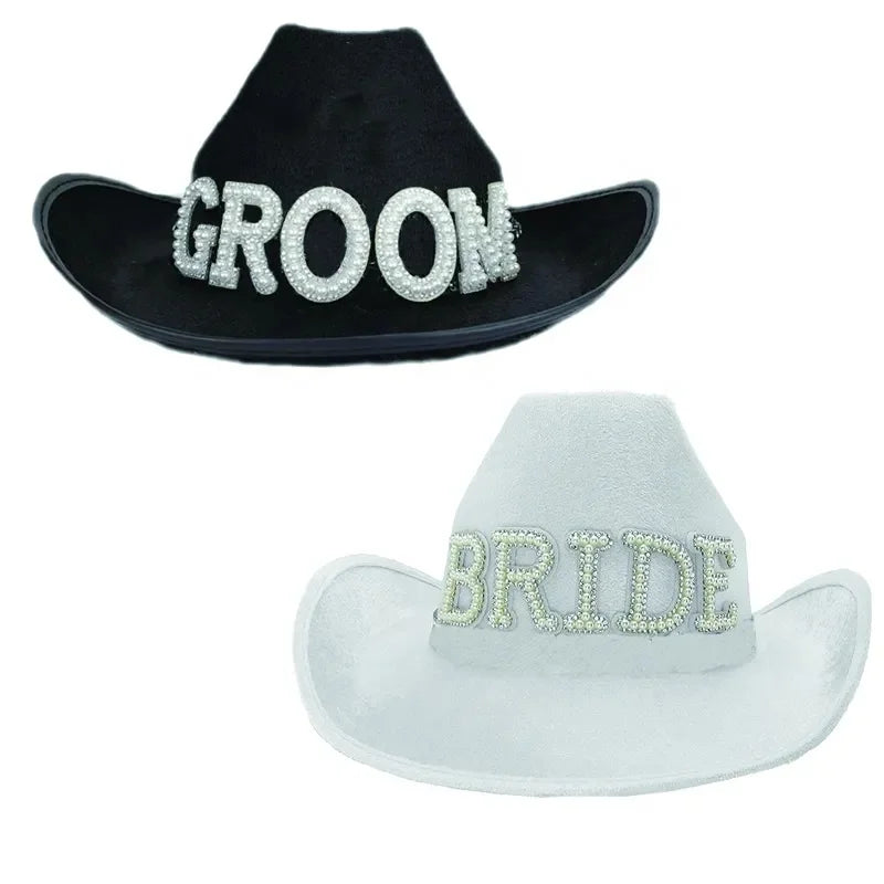 Bachelorette Party 1 Bride Becomes Cowgirl Final Disco Bachelorette Party Accessories Disco Cowgirl Cowboy Hat Bride Groom Cowgirl Cowboy Hat