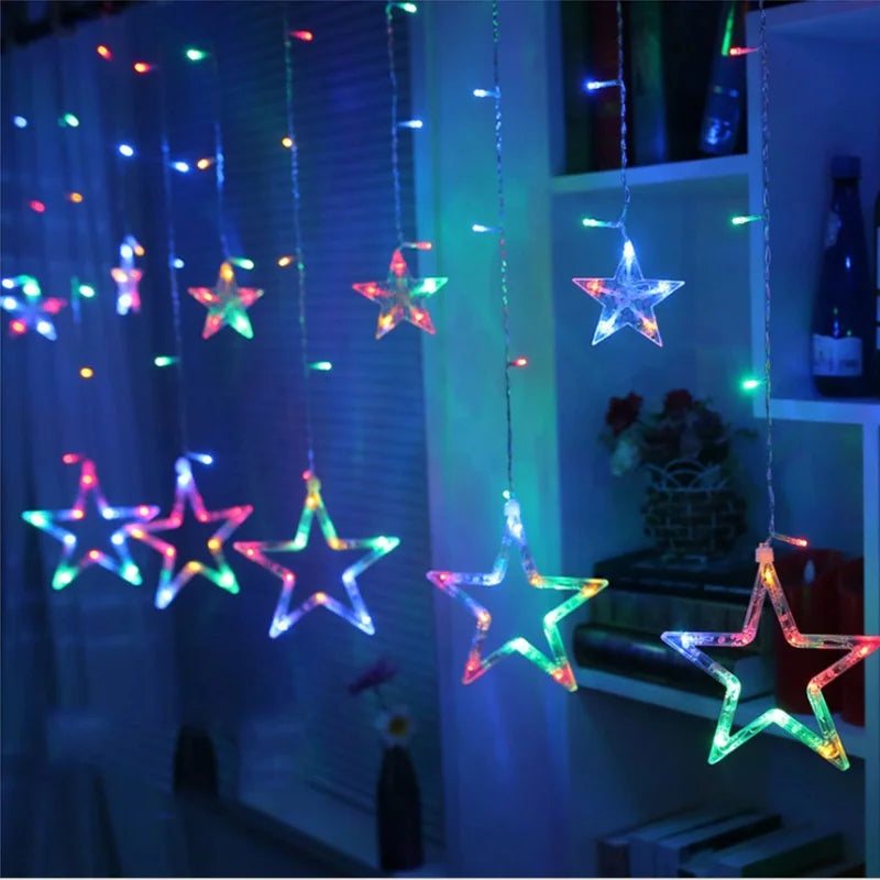 Christmas Day Decoration Light Emitting Diode Lantern Decoration Wedding Party Curtain Lights Christmas Party Lights Supplies