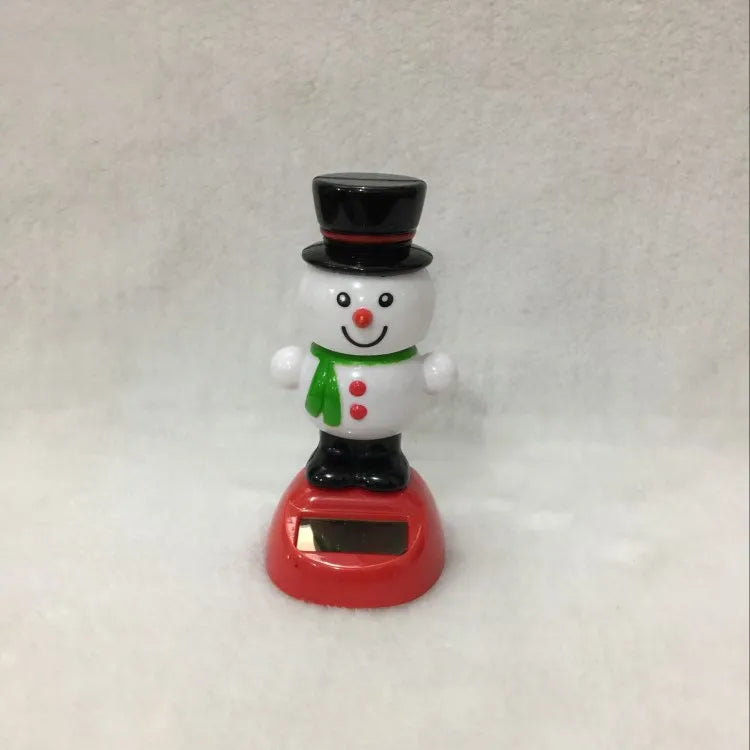 2020 new arrivals creative solar swing doll shaking head Christmas gift car ornament Christmas gift