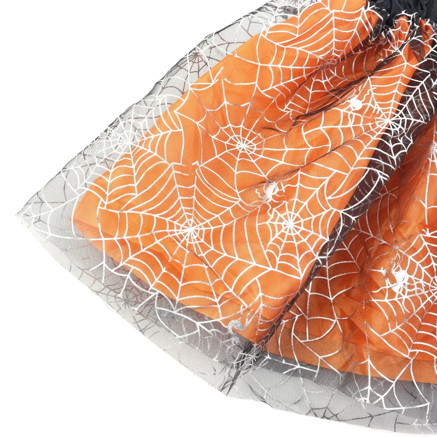 Halloween & Day of the Dead Wholesale Autumn Multicolor Children's Short Skirt Pleated Skirt Spider Web Skirt Halloween Costume Prop Skirt