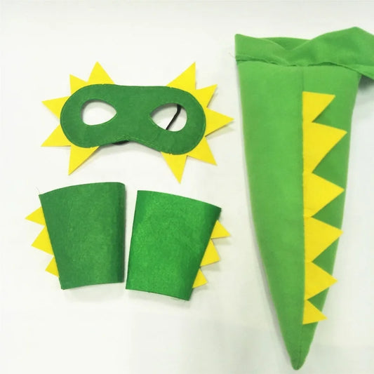 Birthday Party 20,000 Halloween Dress Themed Party Supplies Children's Dinosaur Clothing Eye Mask Felt Tail Dress Dinosaur Birthday Party Supplies