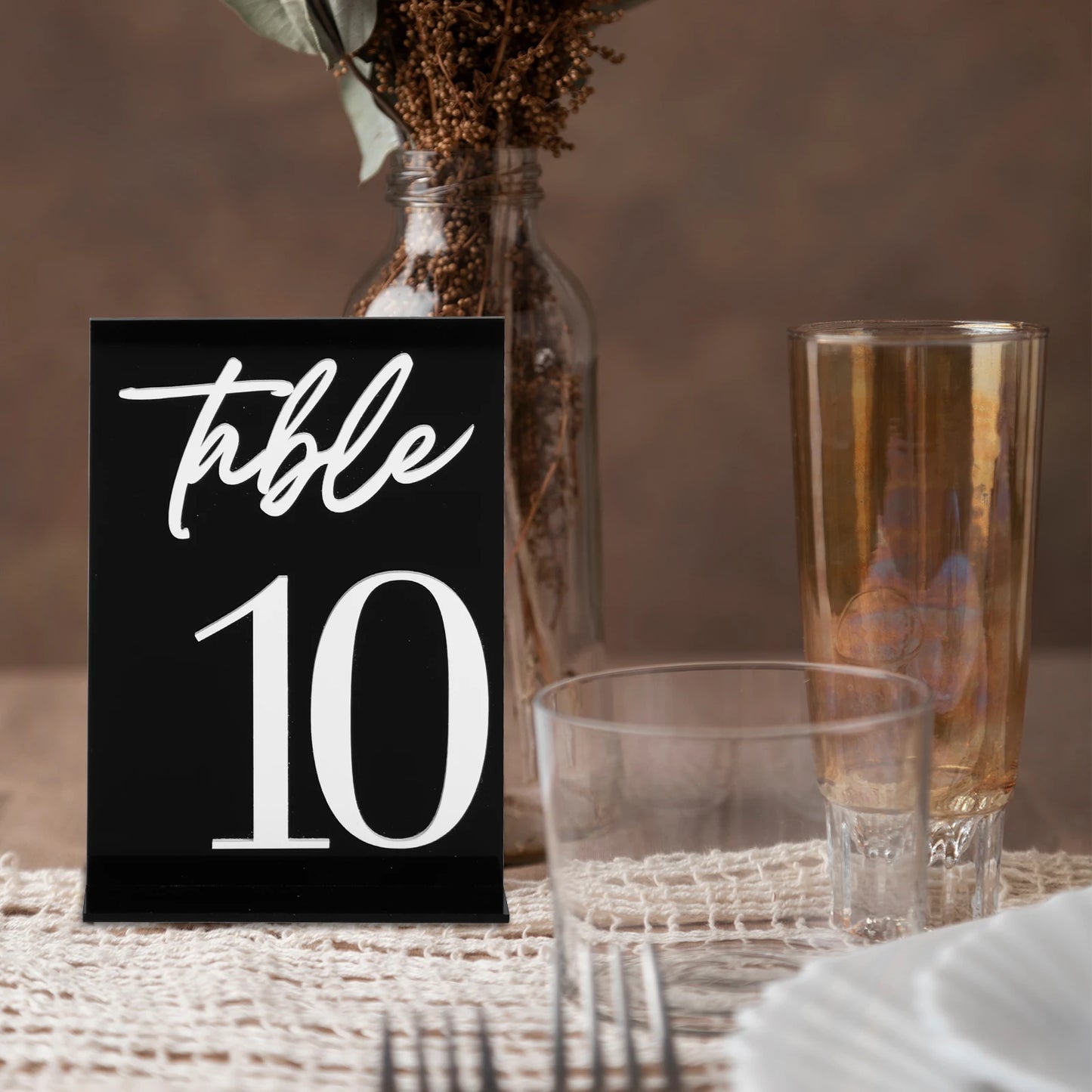 1 wedding party, acrylic table number wedding table display stand logo party restaurant decoration white and black wedding stand