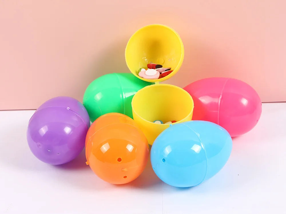 Easter and Thanksgiving 3 Factory Supply Quality Empty Plastic Easter Eggs Surprise Toys Decorative Easter Eggs