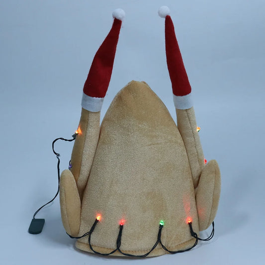 Halloween & Day of the Dead New Turkey Hat Thanksgiving Decoration Halloween Turkey Costume Cosplay Funny Hat Costume Accessories Thanksgiving Turkey Hat