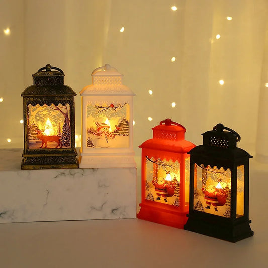 Christmas Vintage Candle Light with Light Emitting Diode Light Decorative Hanging Light Outdoor Decorative Christmas Party Light Emitting Diode Light 