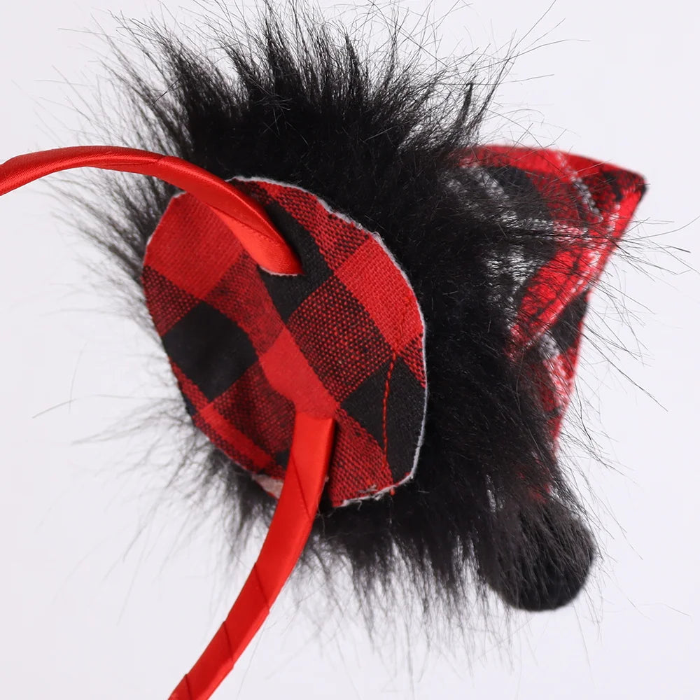 BSCI factory direct sales custom 2024 adult children's funny Santa Claus holiday party New Year's Santa Claus party headband