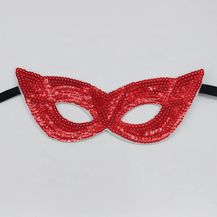 Carnaval Carnival Carnival Theme Gold Purple Green Sequins Half Face Mask Masquerade Sexy Performance Mask