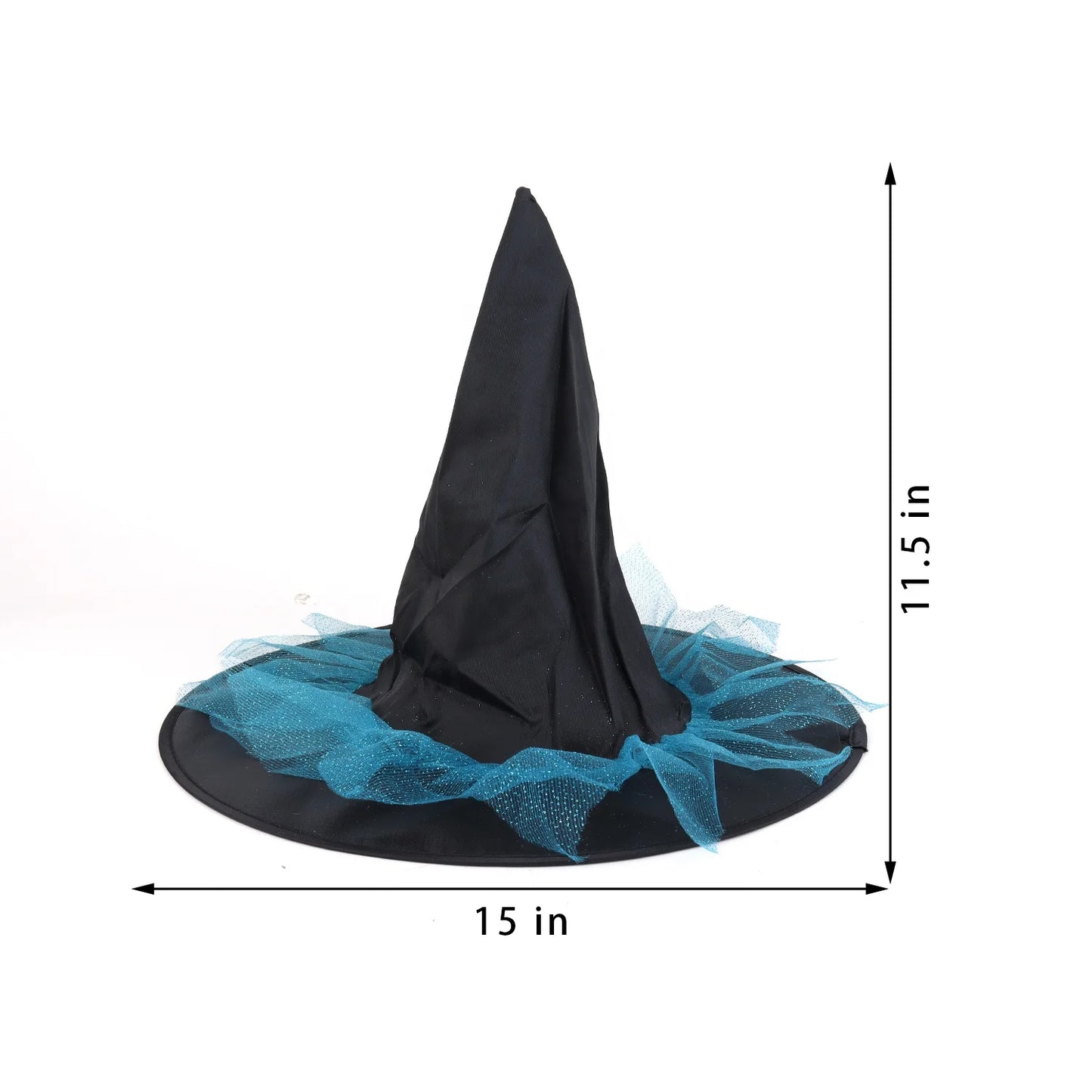 Halloween & Day of the Dead Costume Children's Witch Cape Hat Children's Black Witch Cape Hooded Flower Girl Dress Costume