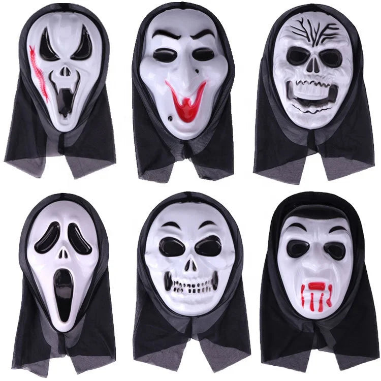 Halloween & Death Day New to Reality Adult Cosplay Horror Toys Costume Ornaments Halloween Plastic Party Masks