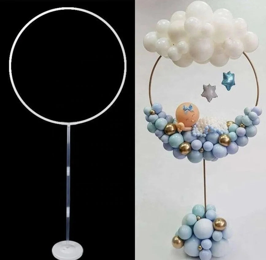 Birthday Party 2 Round Balloon Holder Arch Round Balloon Arch Frame Balloon Holder Kit