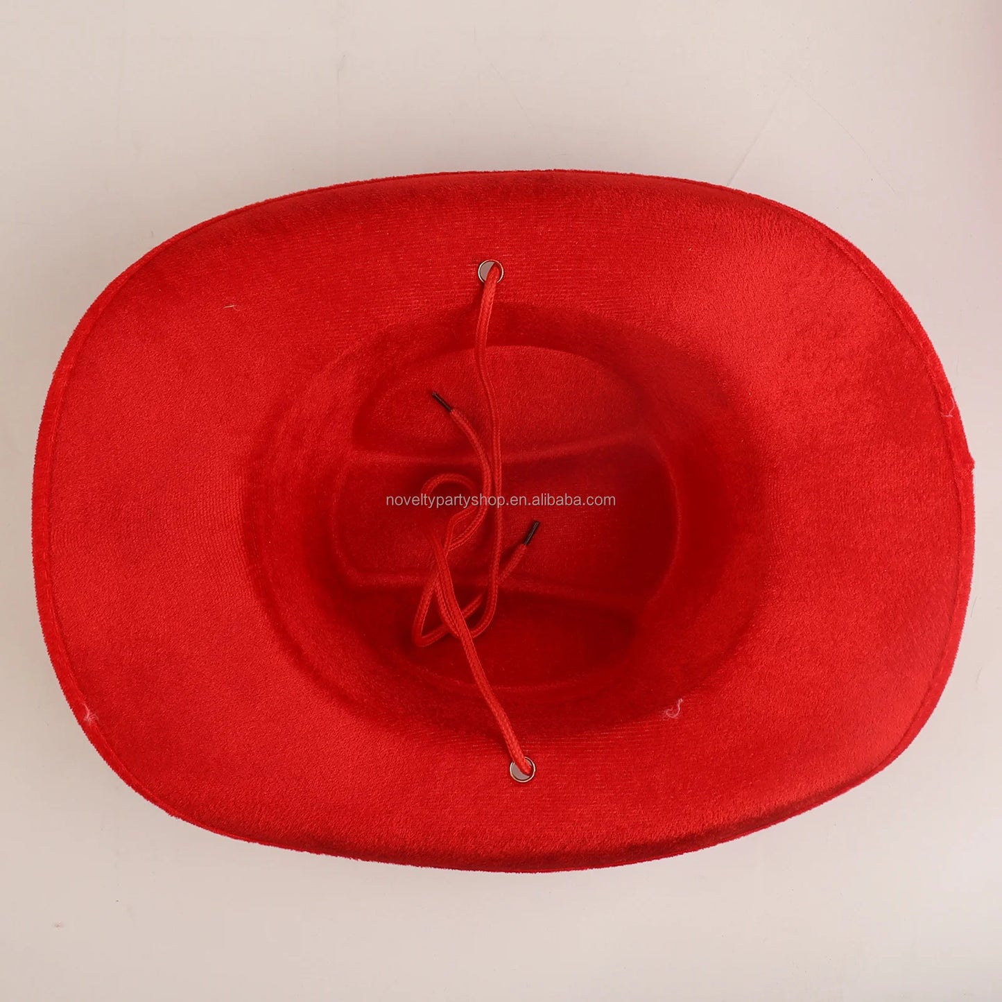 Halloween & Day of the Dead Red Cowboy Hat with White Maple Canada Day Party Hat