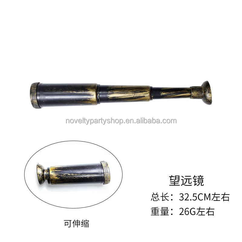 Halloween & Day of the Dead Halloween Pirates of the Caribbean Masquerade Party Hat Halloween Pirate Cosplay Supplies, Children's Pirate Captain Costume Set