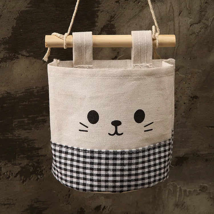 Easter and Thanksgiving 3 Hanging Storage Bag Door Bag Wall Hanging Bag Easter Linen Storage Basket Rack