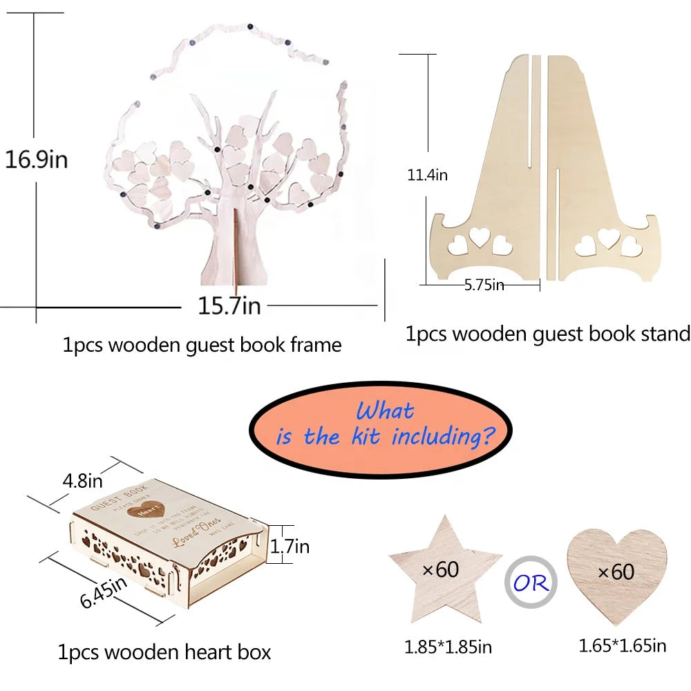 Wooden Crafts, Wedding Trees Guest Booking Tree Drop Boxes Personalized Rustic Tree Drop Boxes Wedding Guest Booking