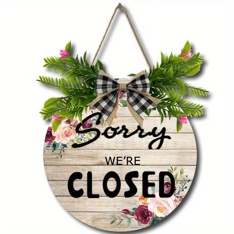 Wooden crafts, signs, slogans, round boards, signs, house decoration, wall ornaments, craft signs, decoration, wooden hanging, home holiday decoration