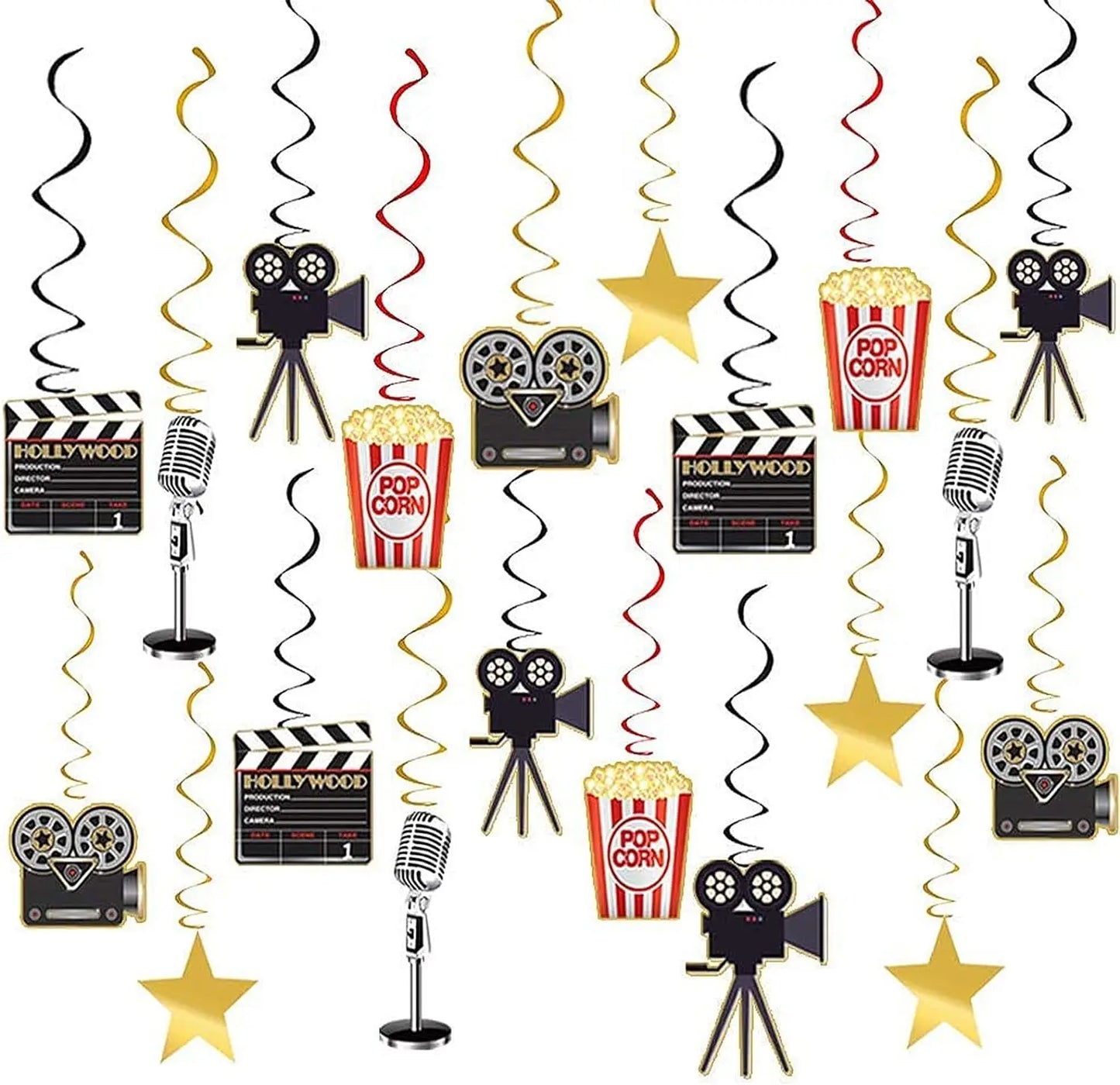 Movie Night Party Supplies Hanging Ornaments Hollywood Movie Themed Party Ornaments
