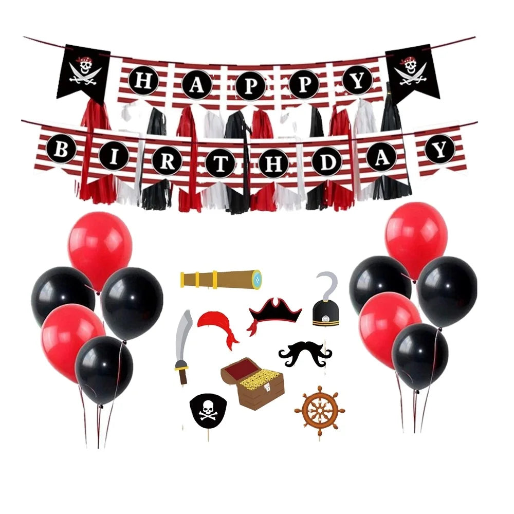 Birthday Party 2 Pirate Birthday Party Ornaments Kids Pirate Themed Party Supplies Pirate Birthday Ornaments