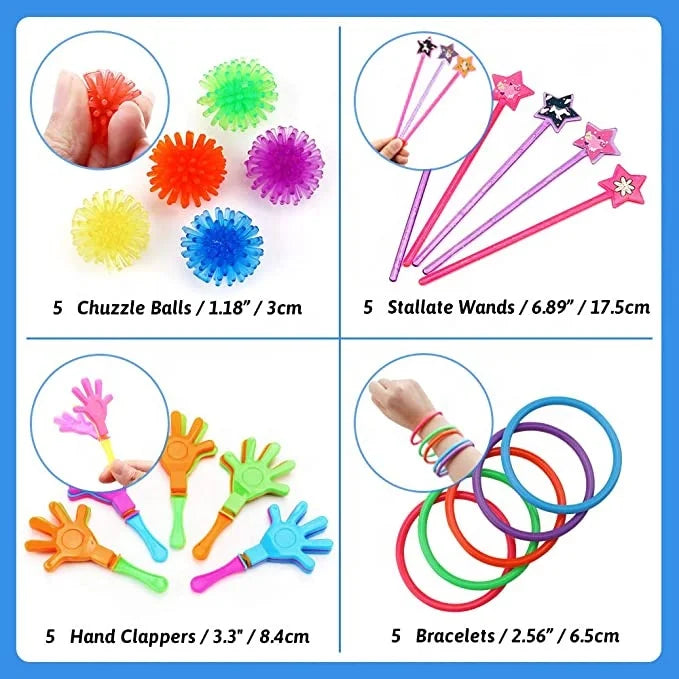 Birthday Party 2PCS Classroom Children's Birthday Party Treasure Box Prizes Gift Bags Fillers Various Pinata Fillers