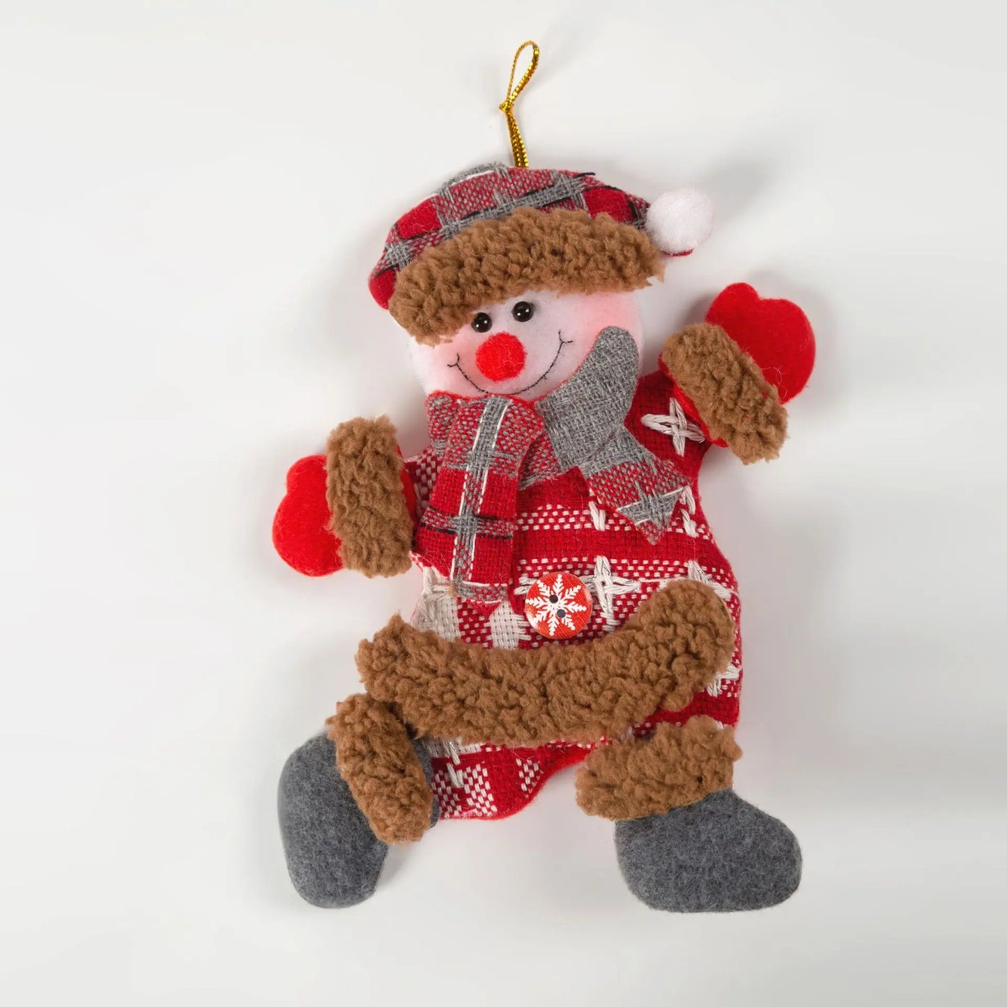 Christmas decoration eight dancing Christmas doll snowman deer bear rag doll Christmas pendant