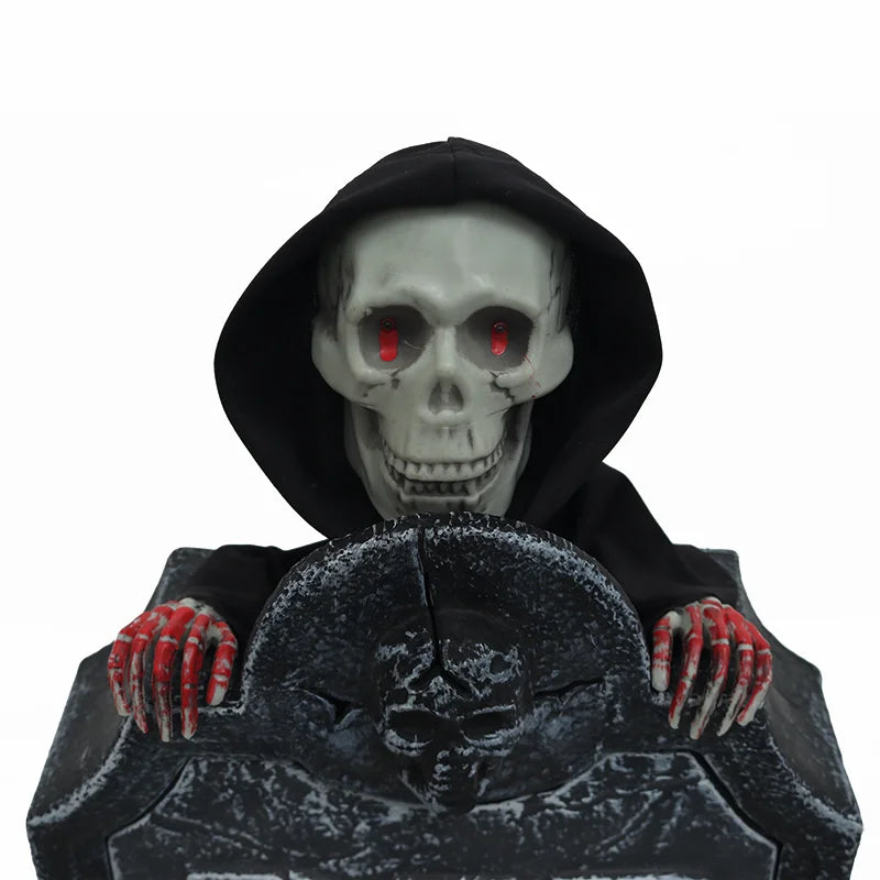 Halloween & Day of the Dead Halloween Outdoor Ghost Decorations Sound Glowing Tombstones Haunted House Props Ghosts Hide Behind Tombstones