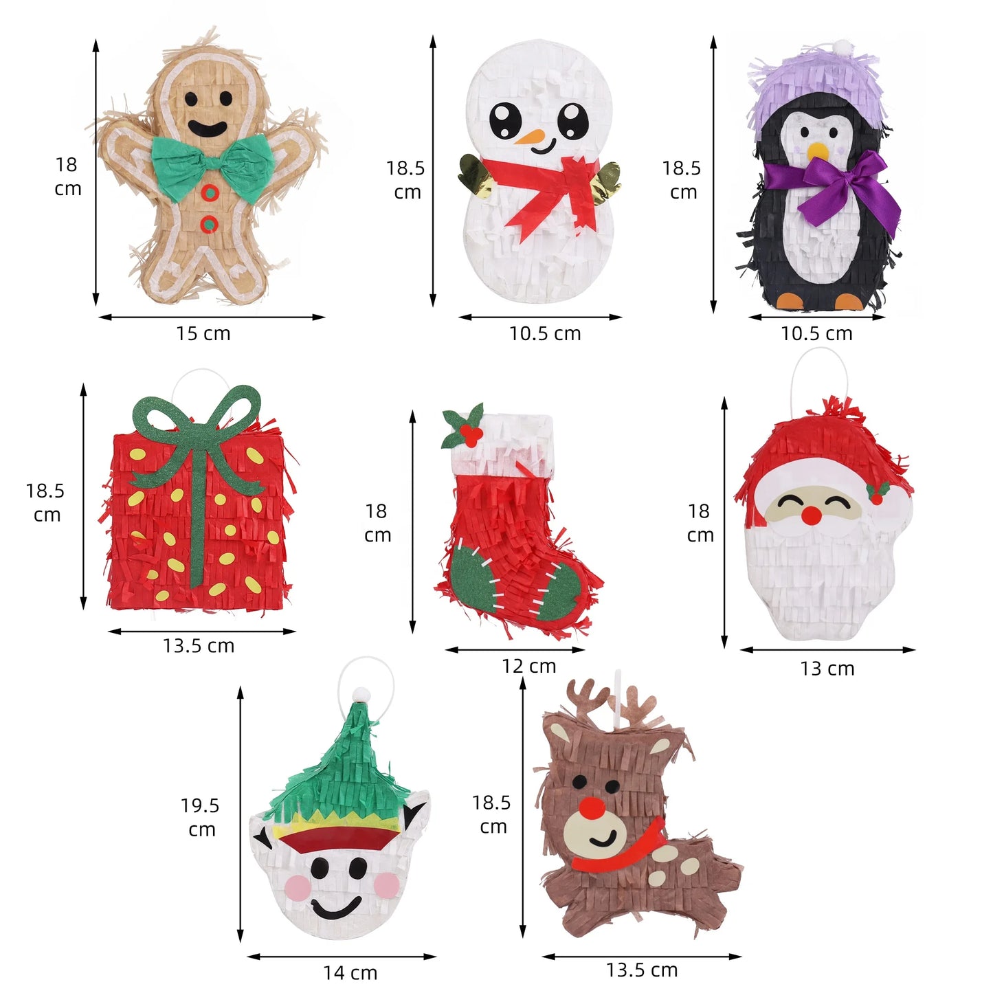 Birthday Party Multi-Style Mini Pinata Party Favorites Halloween Pumpkin Tear Ghost Christmas Stockings Snowman Mini Pinata Party Favorites