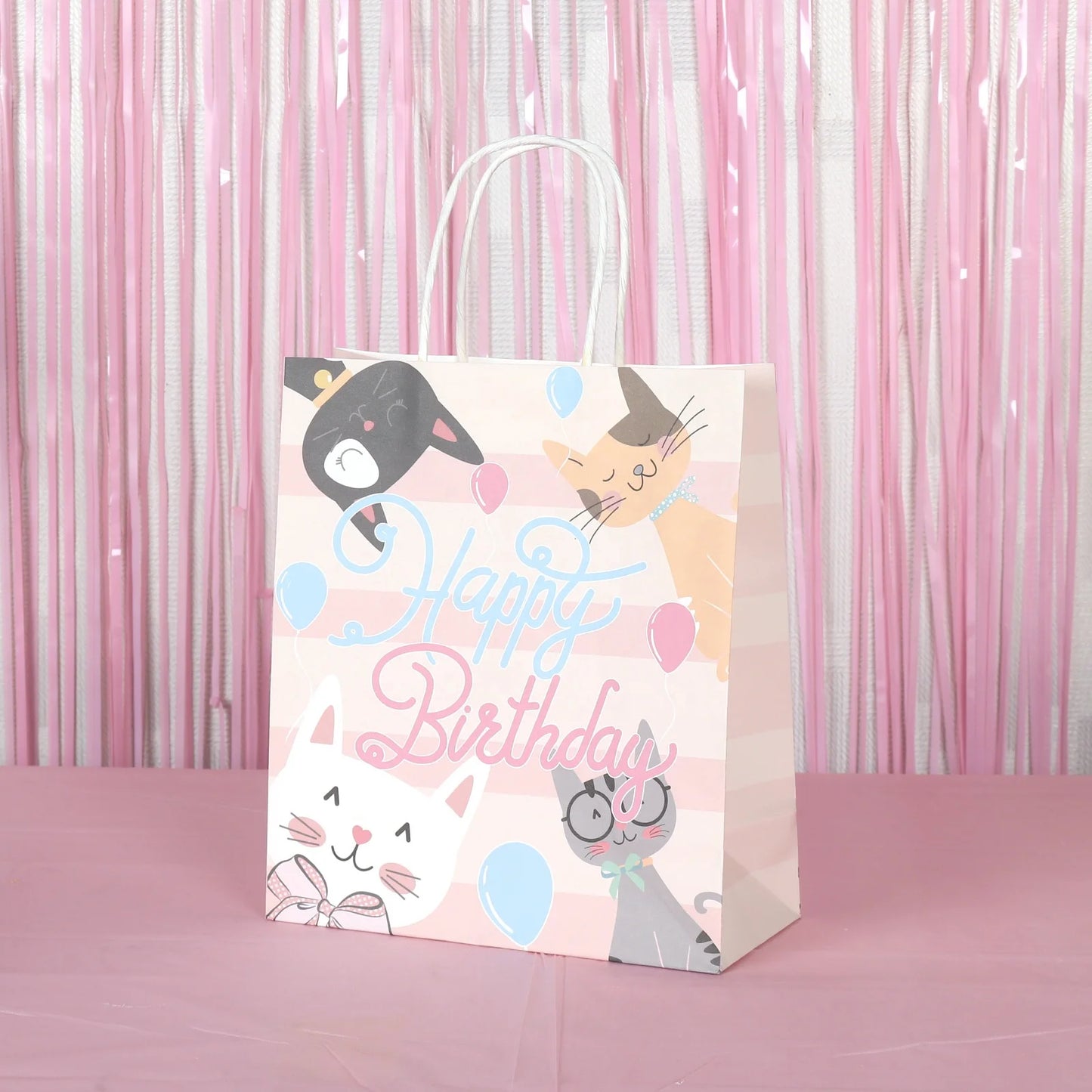 Birthday Party 2 Cat Themed Party Ornaments Birthday Party Ornaments Cat Birthday Party Supplies Kitten Paper Good Candy Treat Bag
