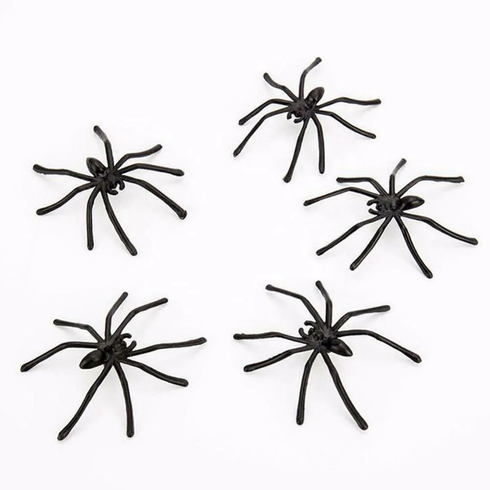 Halloween Insect Simulator Supplies 30 Joke Toys PP Spider Plastic Black Long Legs Halloween Reality Spider