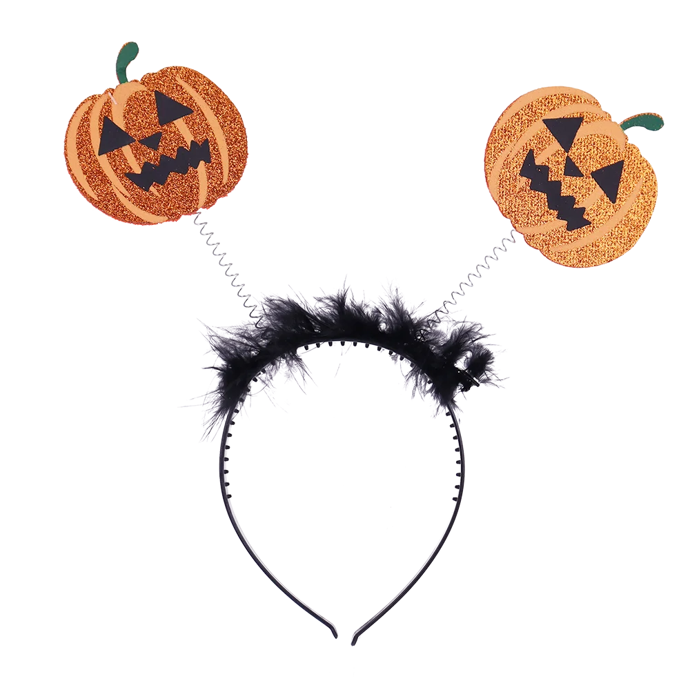 Halloween & Day of the Dead Headband Cute Pumpkin Headband Cosplay Headwear Adult Kids Costume Accessories