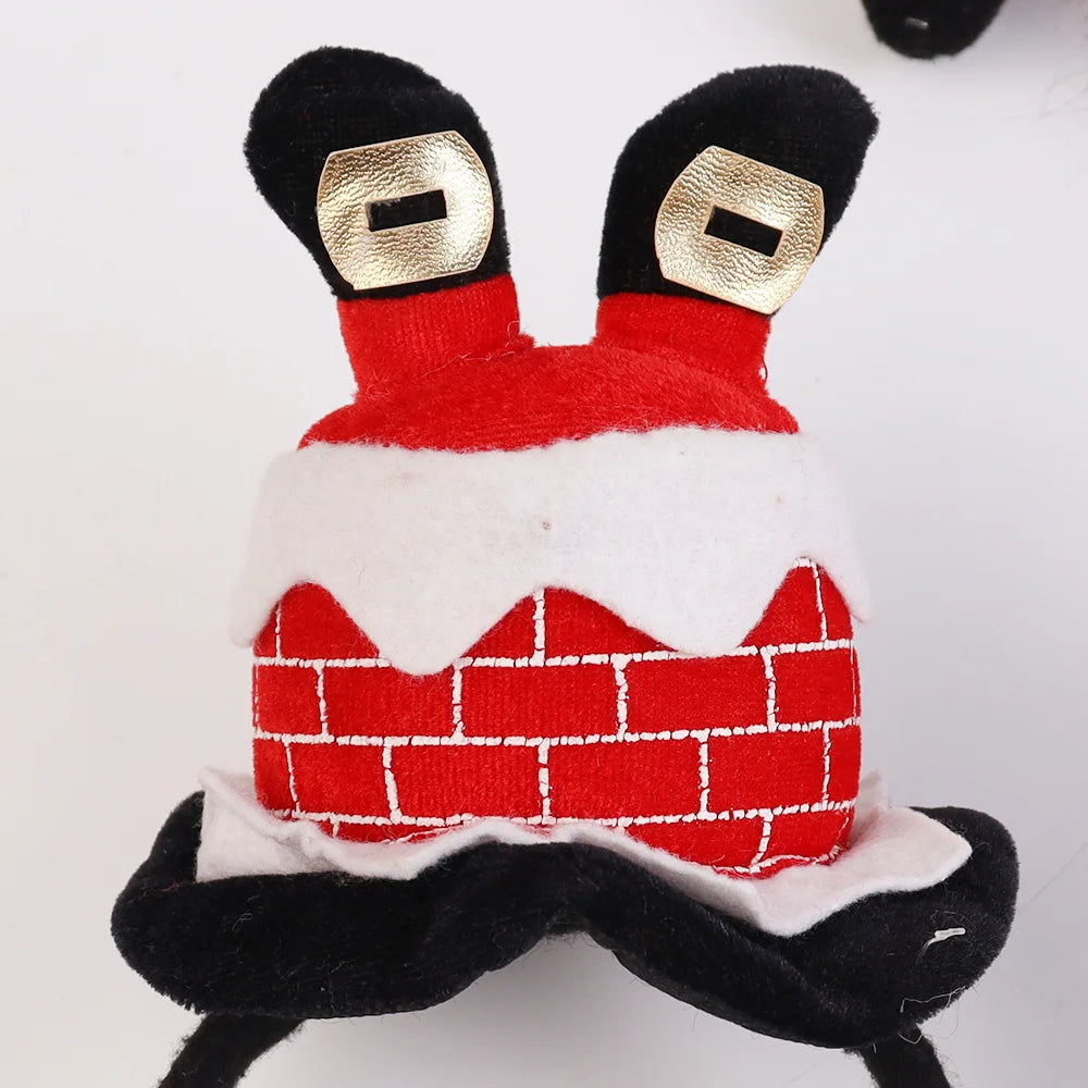 BSCI factory direct sales custom 2024 adult children's funny Santa Claus holiday party New Year's Santa Claus party headband