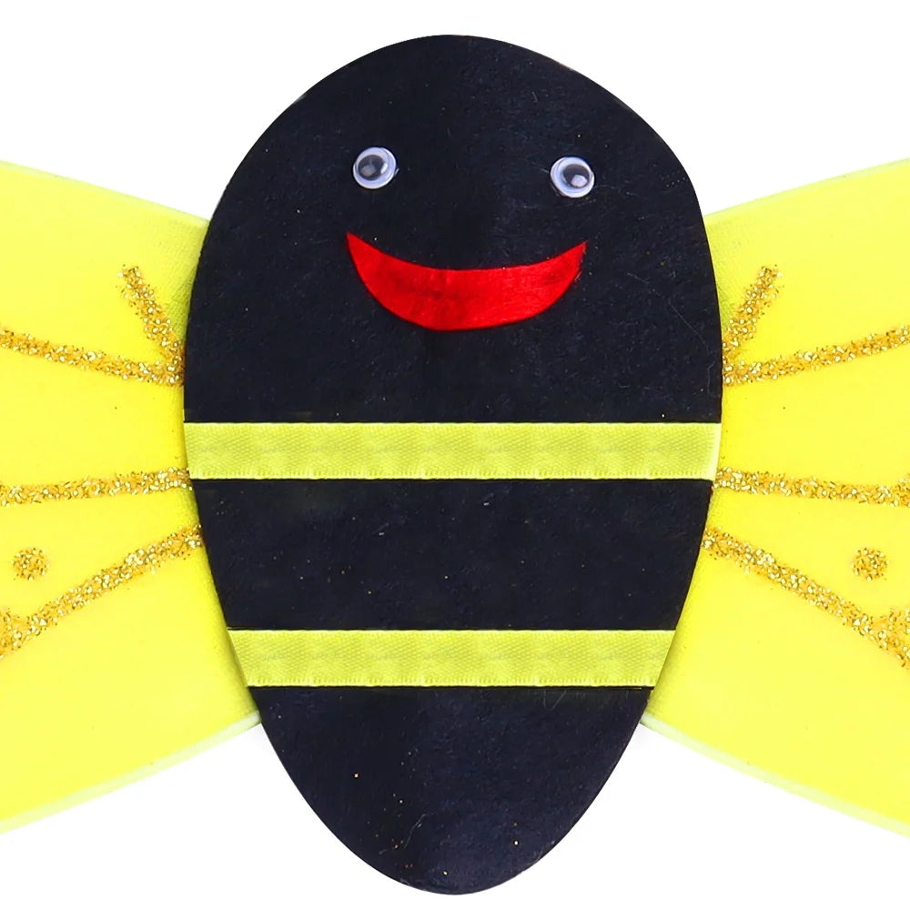 Halloween & Dead Day 4pcs Girls Kids Bees Halloween Cosplay Party Dress Up Wings Headband Stick