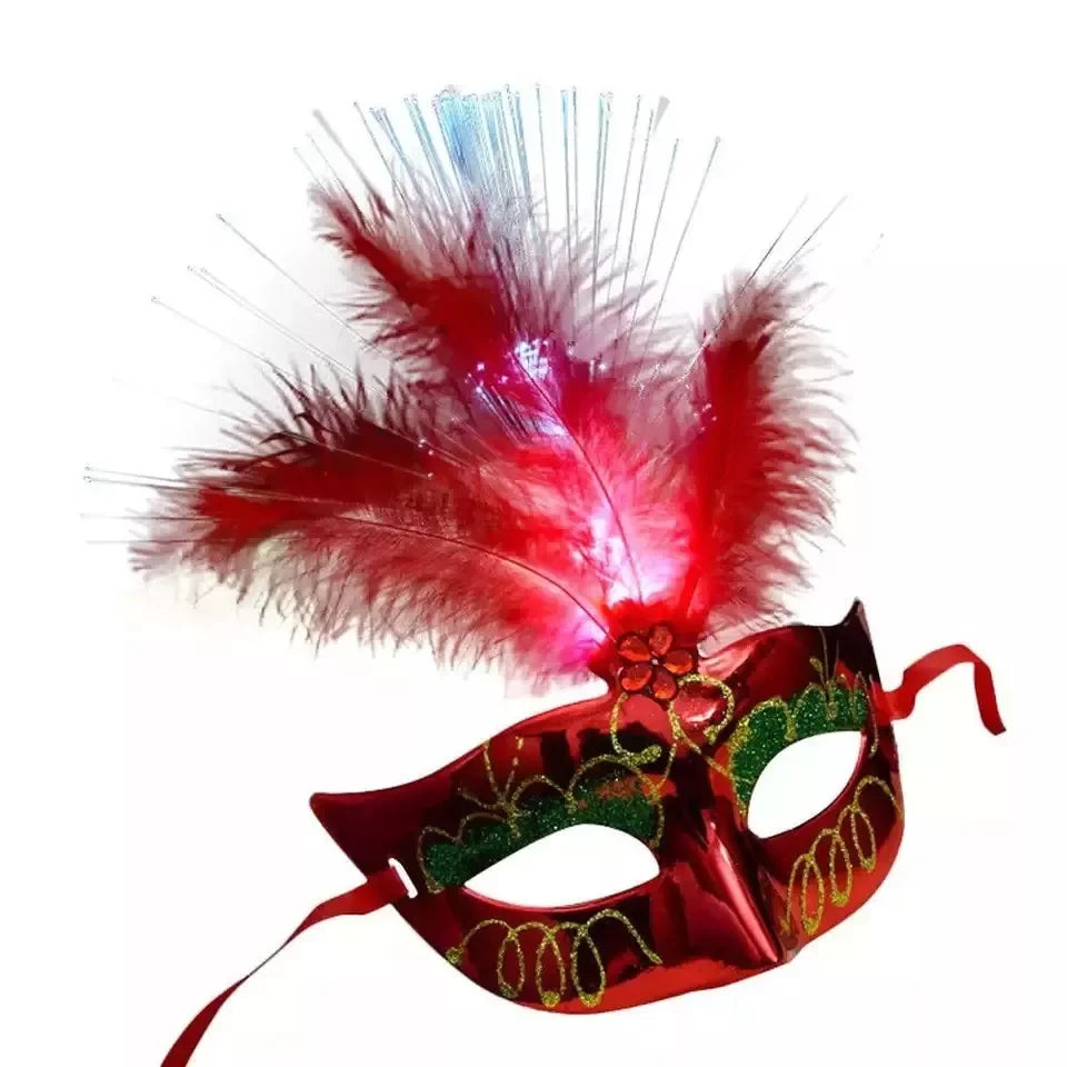 Halloween & Day of the Dead New Product Ideas 2023 Half Masquerade Venice Mask Carnival Flash Venice Masquerade Mask Halloween Costume Party
